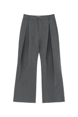A-Line Pleated Wide Leg Trousers