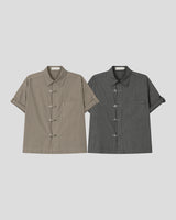 (UNISEX) ファイアマンバックル チェックシャツ
