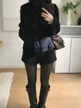 Mate High Neck Double Jacket (2 colors)