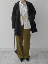 [Unisex] ソリッドコットンオーバーフィットシャツ