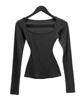 Body Slim Deep Square Tee