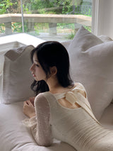 [MADE] Liris ribbon lace dress