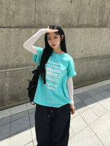 Peak New York Lettering Short Sleeve T-shirt (3c)