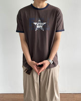 League Printed Ringer Short Sleeve Tee