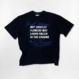 フラワーラインオーバーフィットTシャツ - 4COLOR