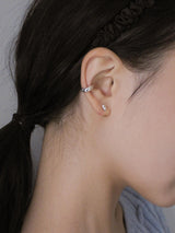 [925 Silver] グレインピアス (シルバー)