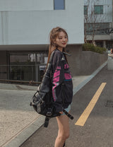 ピンクポイントヤマハトゥータイプ L/S Black(washing)