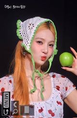 [Hearts2Hearts Yuha Piercing] Coquette Laced Ribbon and Heart Huggies Piercing