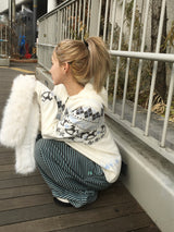 Merrygo Nordic Knit Fur Hoodie (2c)