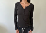 soft button henley top