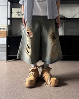 SL デストロイドバミューダデニムパンツ