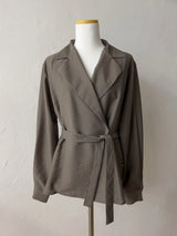 [Strap SET] Rocio Wrap Shirt Jacket