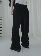 Warr Pintuck Wrap Bootcut Pants