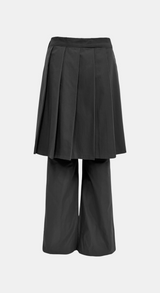 Carry Pleats Skirt Long Pants