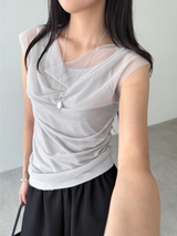 double shirring top