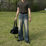 LMN Air Cool Vintage Semi-Wide Denim Pants (2 colors)
