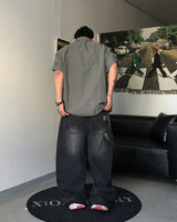 TC Patch Work Banding Denim Pants (3C)