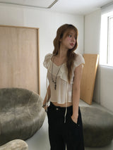 Petal drift blouse