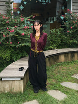 Jane Ribbon Tie Knit Cardigan (4c)
