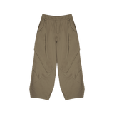 Side Drape Wide Pants - CAMEL