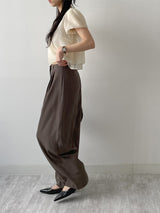 [Summer ver.] Tie Two Tuck Long Wide Slacks