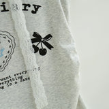 チェリー プリント レースTシャツ