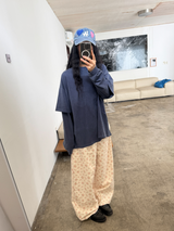 クリーミー フローラル パンツ
