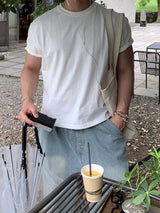 ルックアーロンバランスコットンクロップ半袖Tシャツ