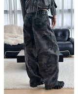 Camo wide ring pants(2color)