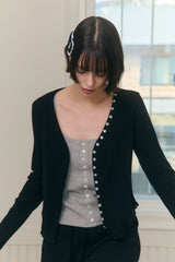 Sweet Dreams Button Cami Top (Gray)