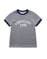 26SS WOMAN CLASSIC LOGO EMBROIDERY RINGER SHORT SLEEVE T-SHIRT