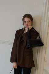 メイド_リネアバゲットバッグ/ブラック