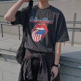 [A-T0187] ローリングプリントピグ半袖Tシャツ (4色)
