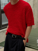 [Unisex] サマーブークレハーフニット(4color)