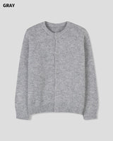(UNISEX) ウールミックス ヘビー ブラッシュ ニット カーディガン