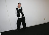 Button vest [Black]