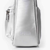 SPOILED CROSS BODY BOX BAG | SILVER METALLIC