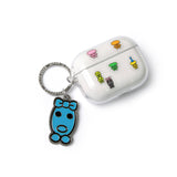 Graphic metal keyring