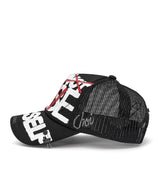 BBD DLY Graffiti Trucker Mesh Cap Dark Ver. (Black)
