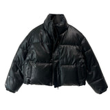 Snap button turtle leather short padding (4 colors)