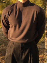 Premium half turtleneck t-shirt