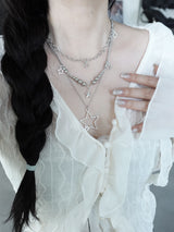 [3set] y2k star layerd necklace | 별 스타 레이어드 세트 목걸이