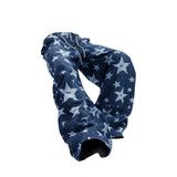 RELABEL (DIGGER Star Overlap Print) Mottled Five-Pointed Star Full-Print Pleated Workwear Denim Wide-Leg Pants