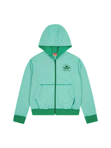 マルチスカルストライプフードジップアップ (GREEN)