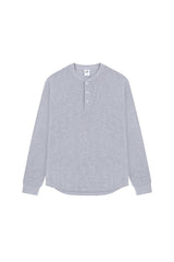 Waffle Henley Long Sleeve Tee
