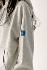 ALARM OVERFIT HOODIE OATMEAL GRAY_UNISEX