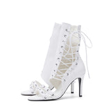 New Side Point Sandal Heel(White)