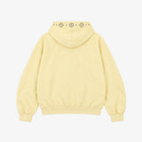Rhinestone Zip-Up Hoodie_Lemon