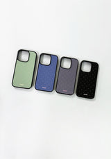 【MADE】ミニ ドット レモン チョコレート iPhoneケース[Glossy Glass/Magsafe]