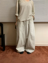 French wide pants